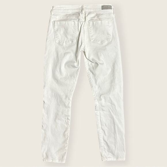 EUC | AGoldE | Distressed Collette Crop | White | Size 27 - Picture 3 of 16